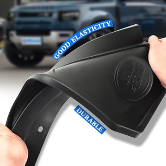 Mudguard Front Rear Wheel Black Plastic Mud Flaps - Defender