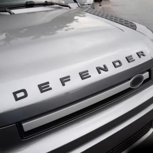 Matte Black Letters Emblem Insignia - Defender