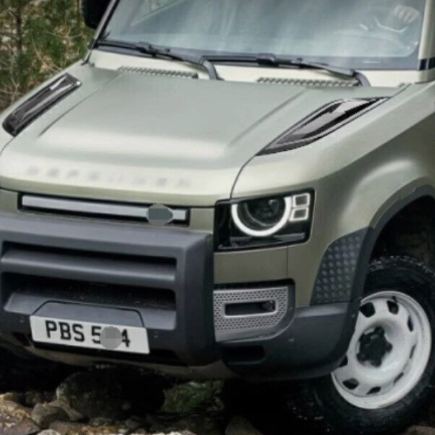 Side Vent Bonnet Air Vent KIT GLOSS BLCK - Defender