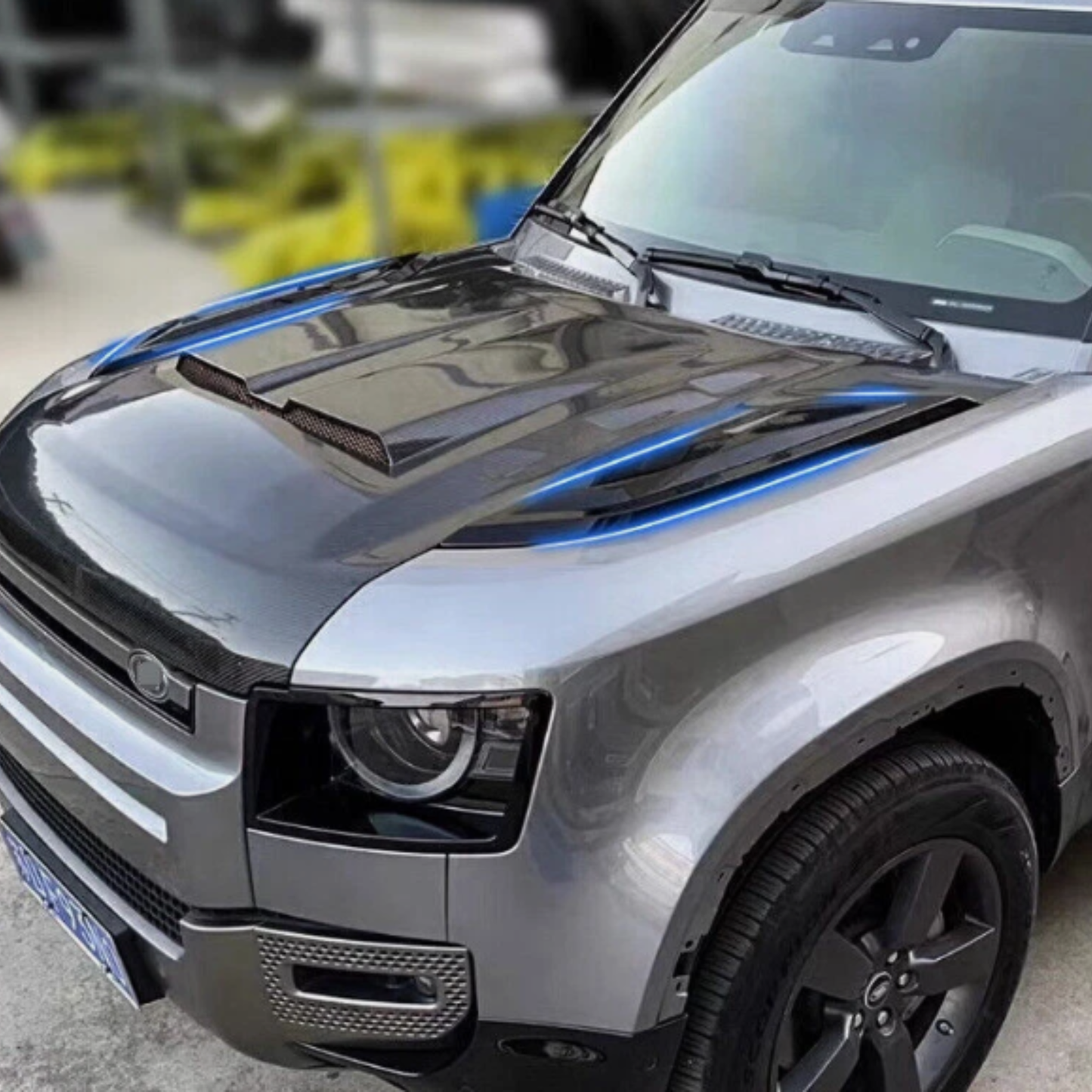 Side Vent Bonnet Air Vent KIT GLOSS BLCK - Defender