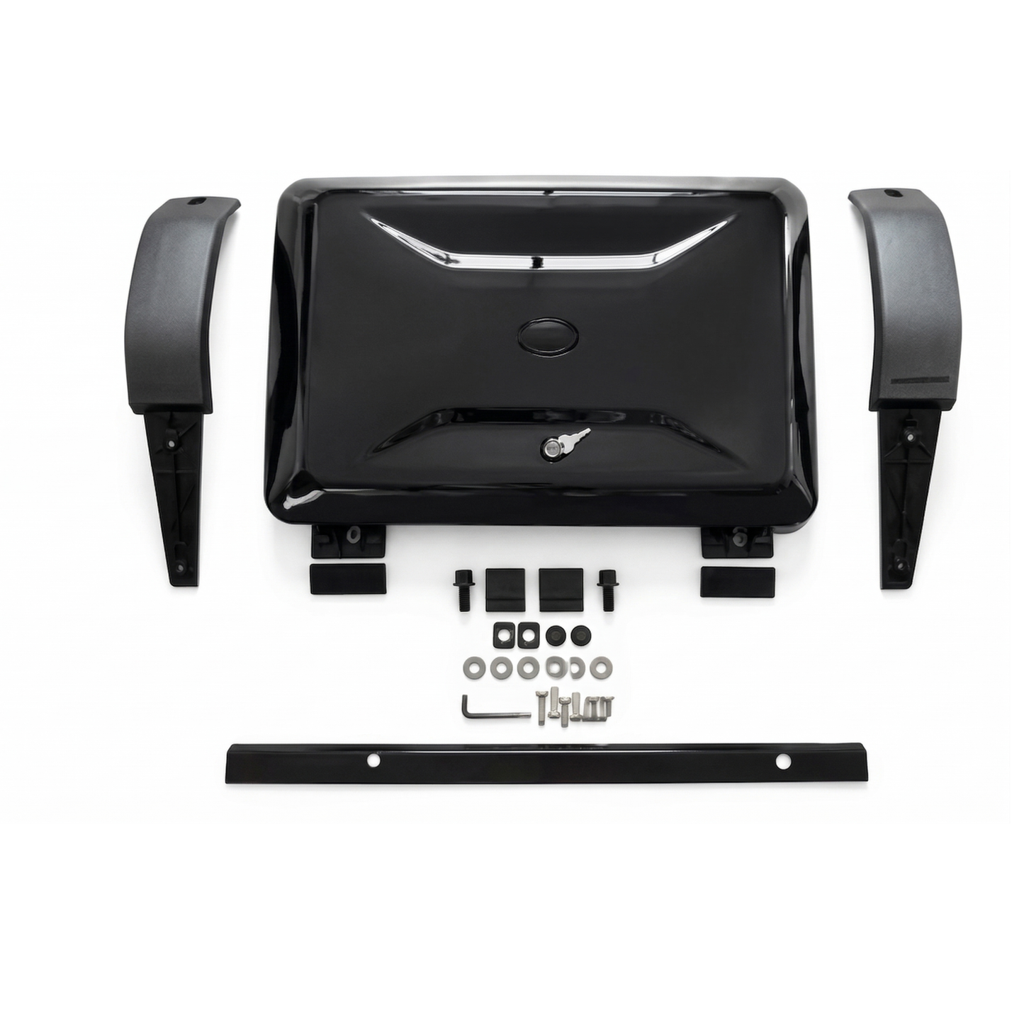 Gloss Black Side Mounted Gear Carrier Box Fits - Defender