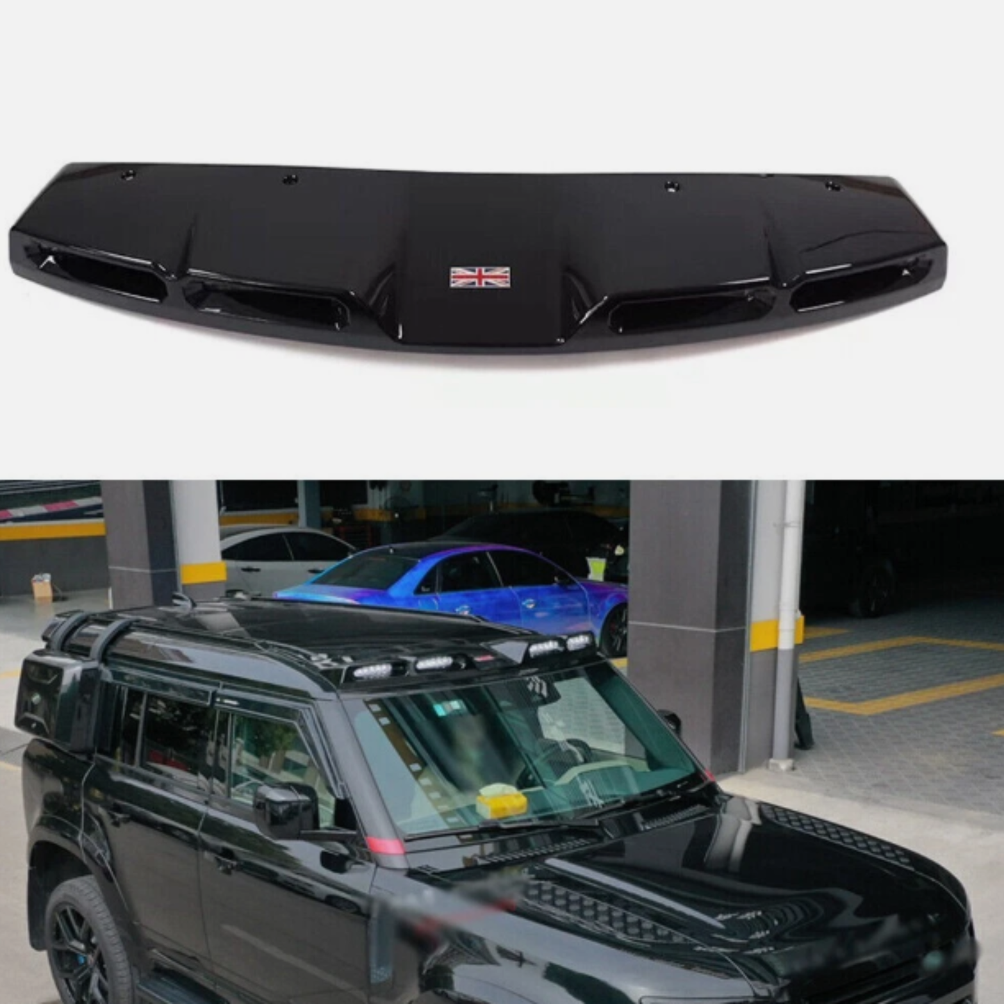 شريط إضاءة سقف علوي بـ4 مصابيح LED DRL مناسب - ديفندر