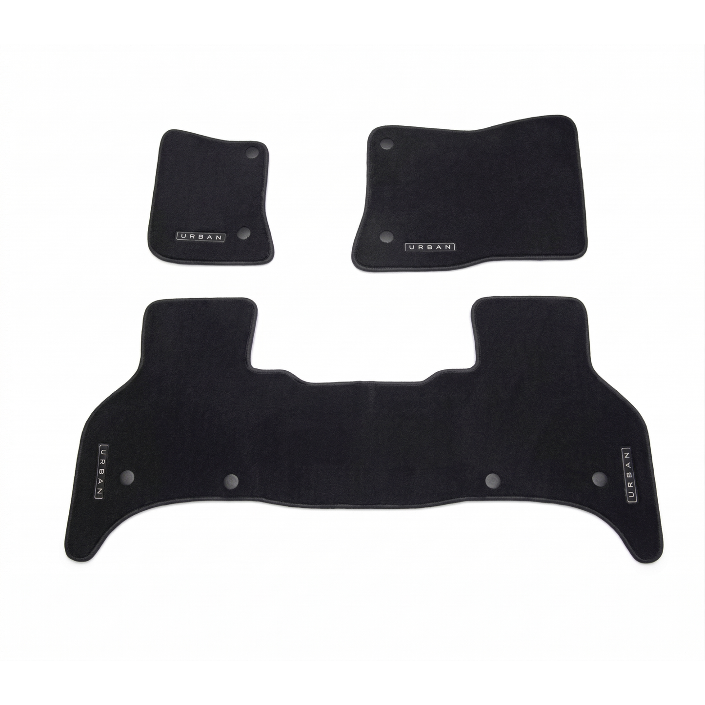 Carpet Mat Set Genuine Black - Defender